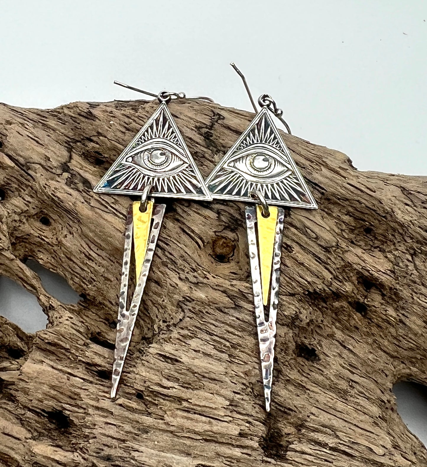 All Seeing Eye Earrings by Carlos Montanaro & Crystal Rivera