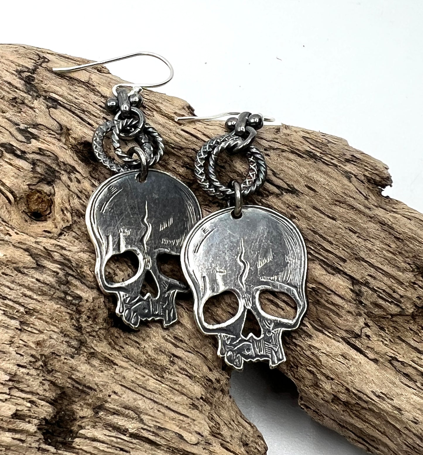 Skeleton Earrings by Carlos Montanaro & Crystal Rivera