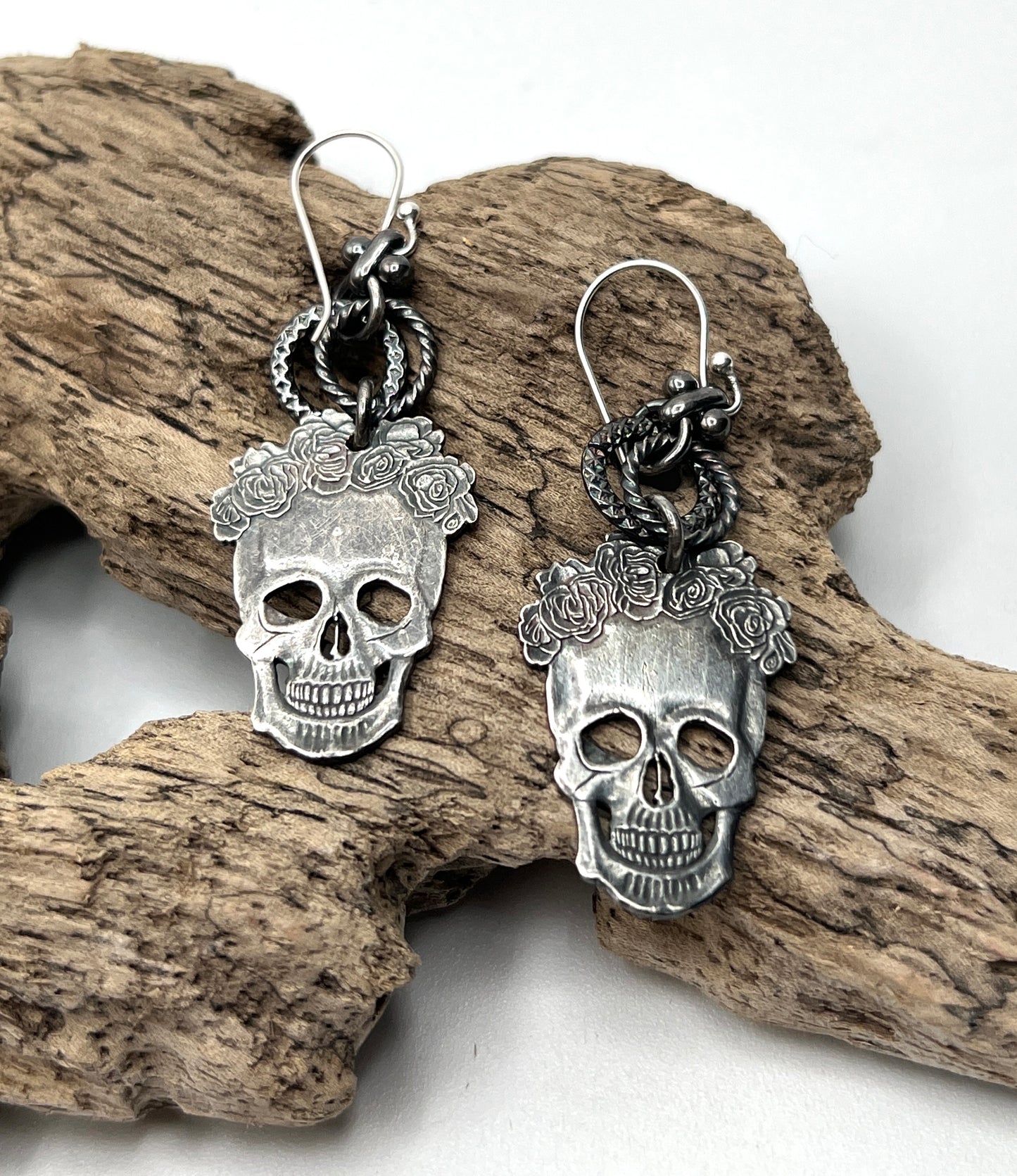 Skeleton Earrings by Carlos Montanaro & Crystal Rivera