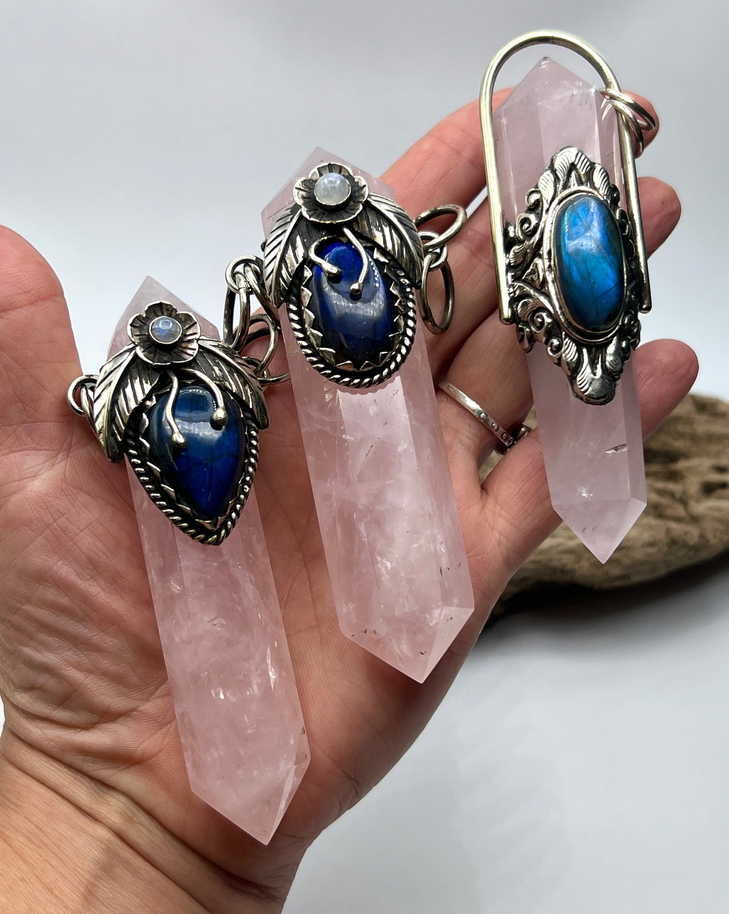 XXL Rose Quartz Point Statement Piece