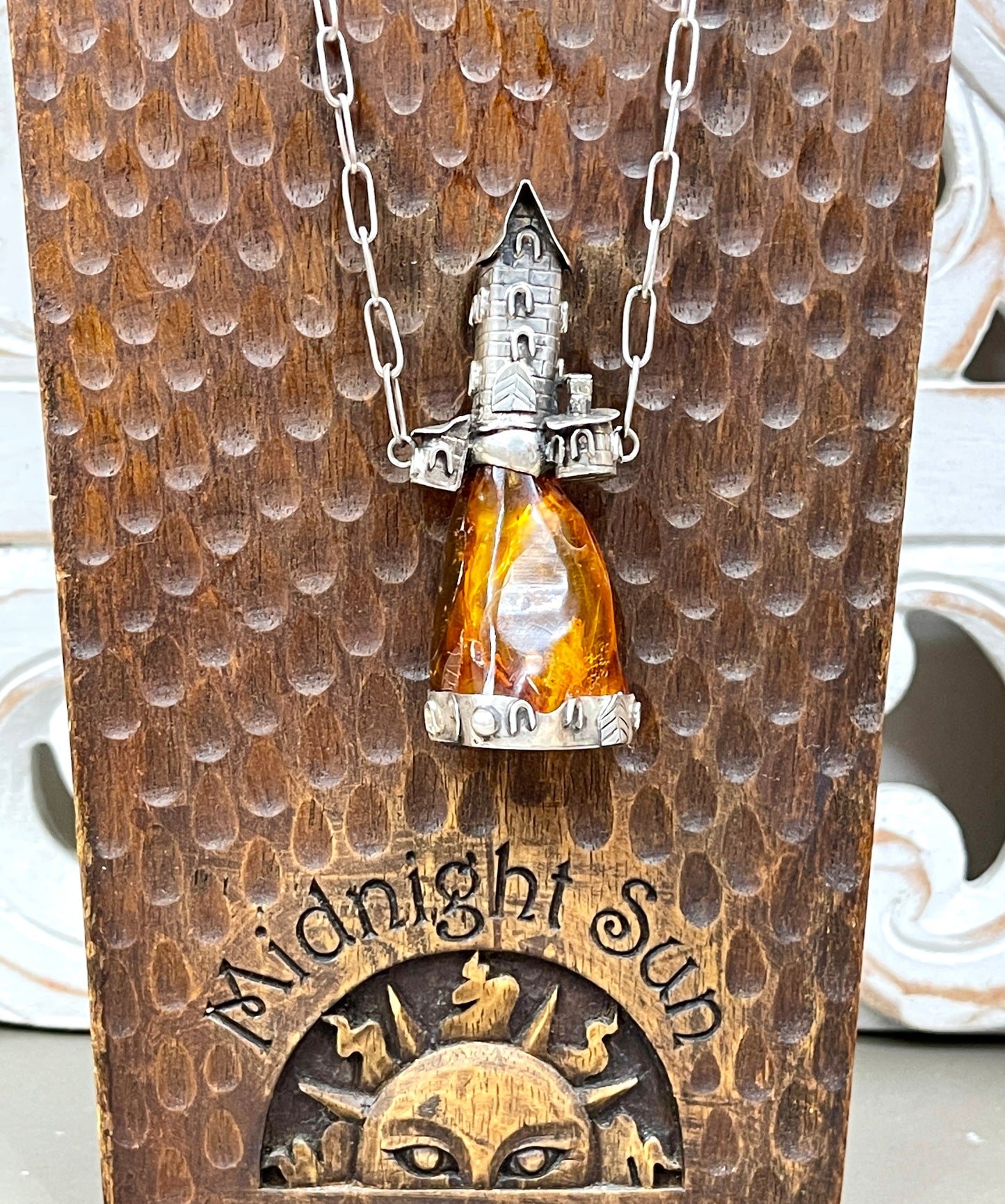 Amber Castle Necklace by Popkvwitz
