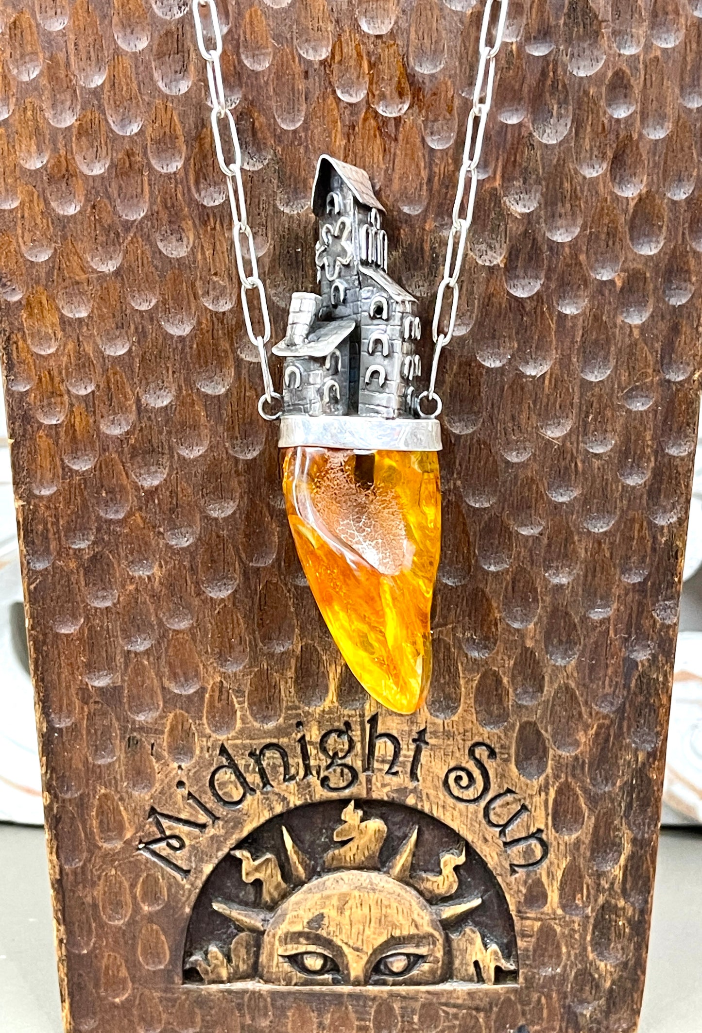 Amber Castle Necklace by Popkvwitz