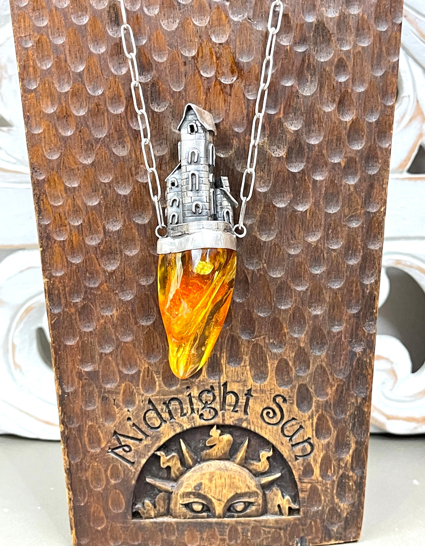 Amber Castle Necklace by Popkvwitz