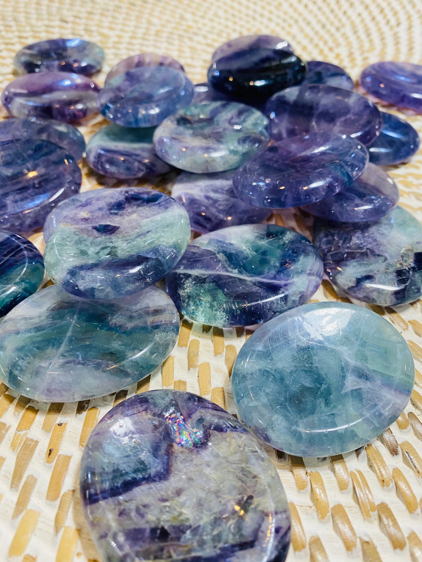 Fluorite Worry Stones