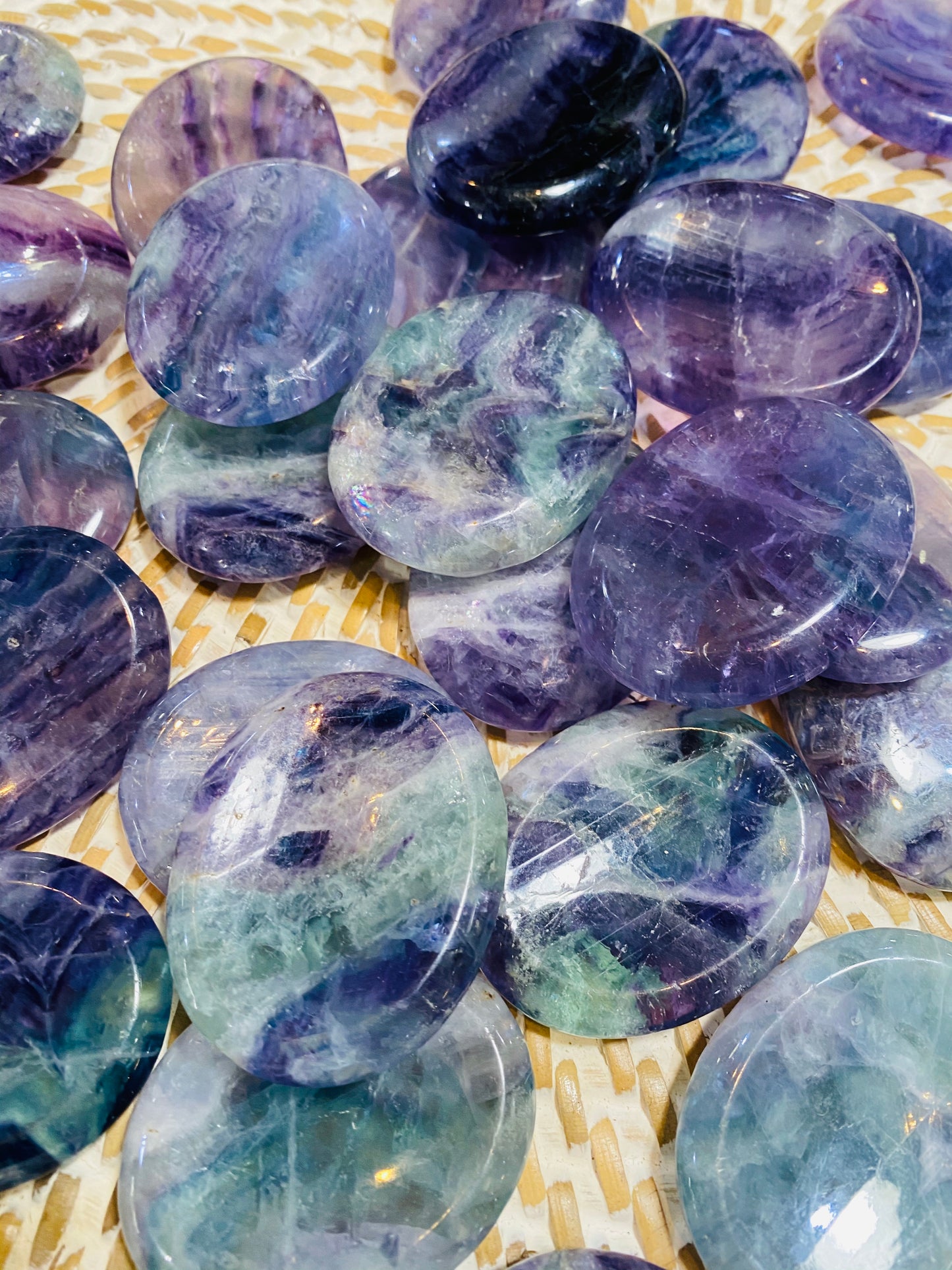 Fluorite Worry Stones