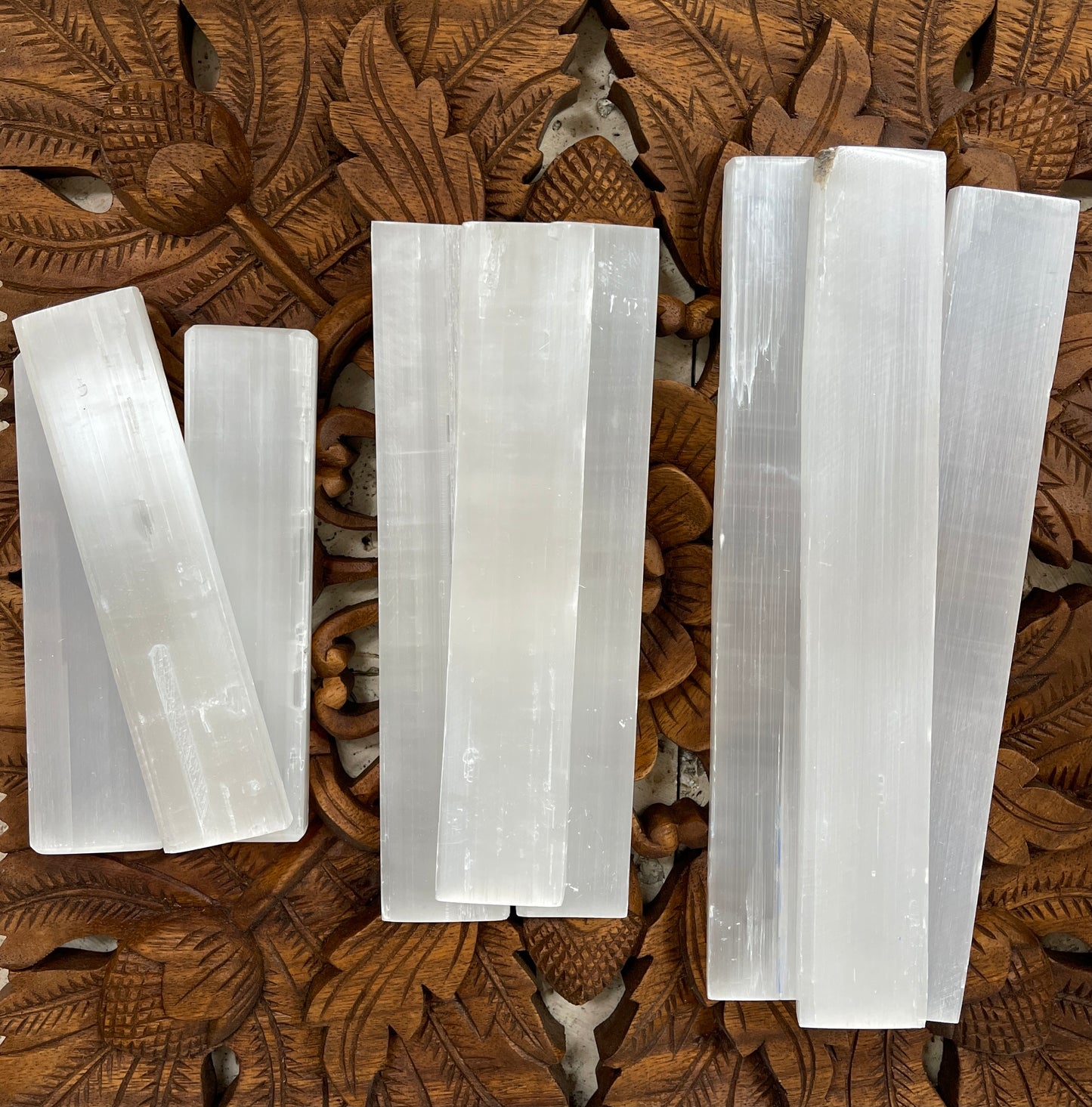 Selenite Crystal Charging Cleaning Tiles