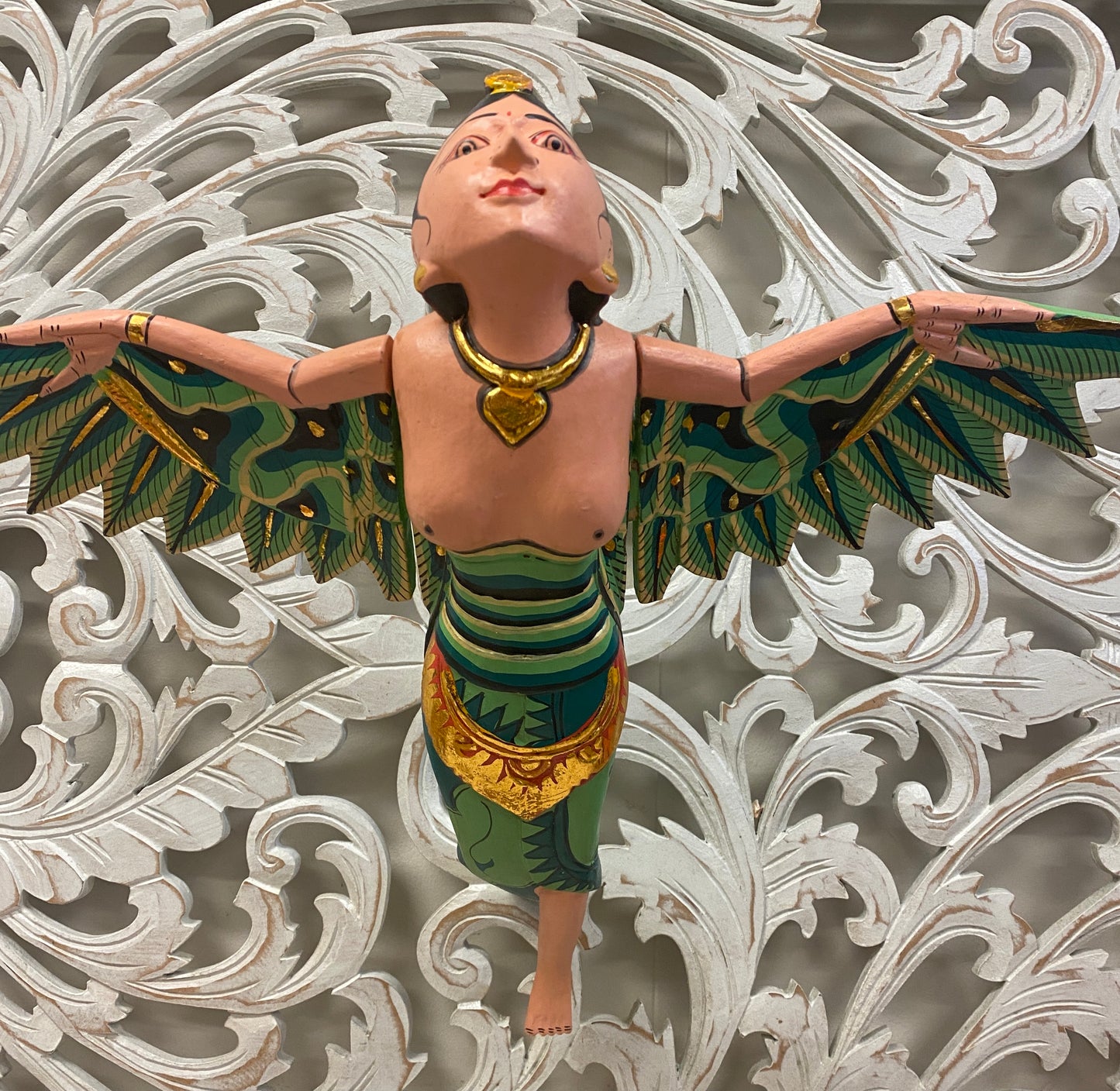 Hand Carved Flying Goddess Dewi Sri Spirit Chasers | 3 Colors