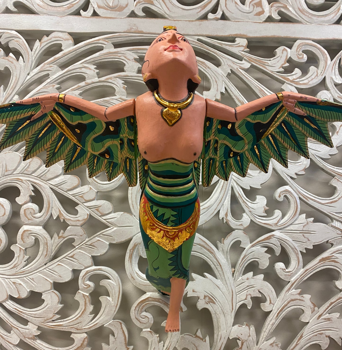 Hand Carved Flying Goddess Dewi Sri Spirit Chasers | 3 Colors