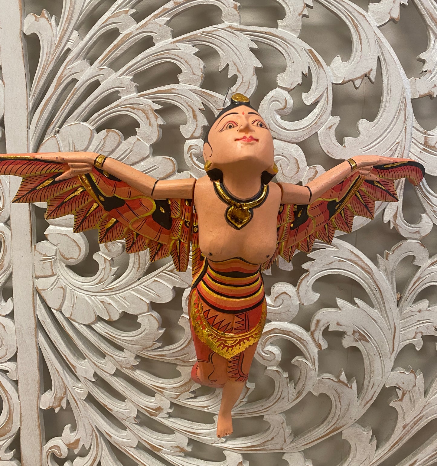 Hand Carved Flying Goddess Dewi Sri Spirit Chasers | 3 Colors