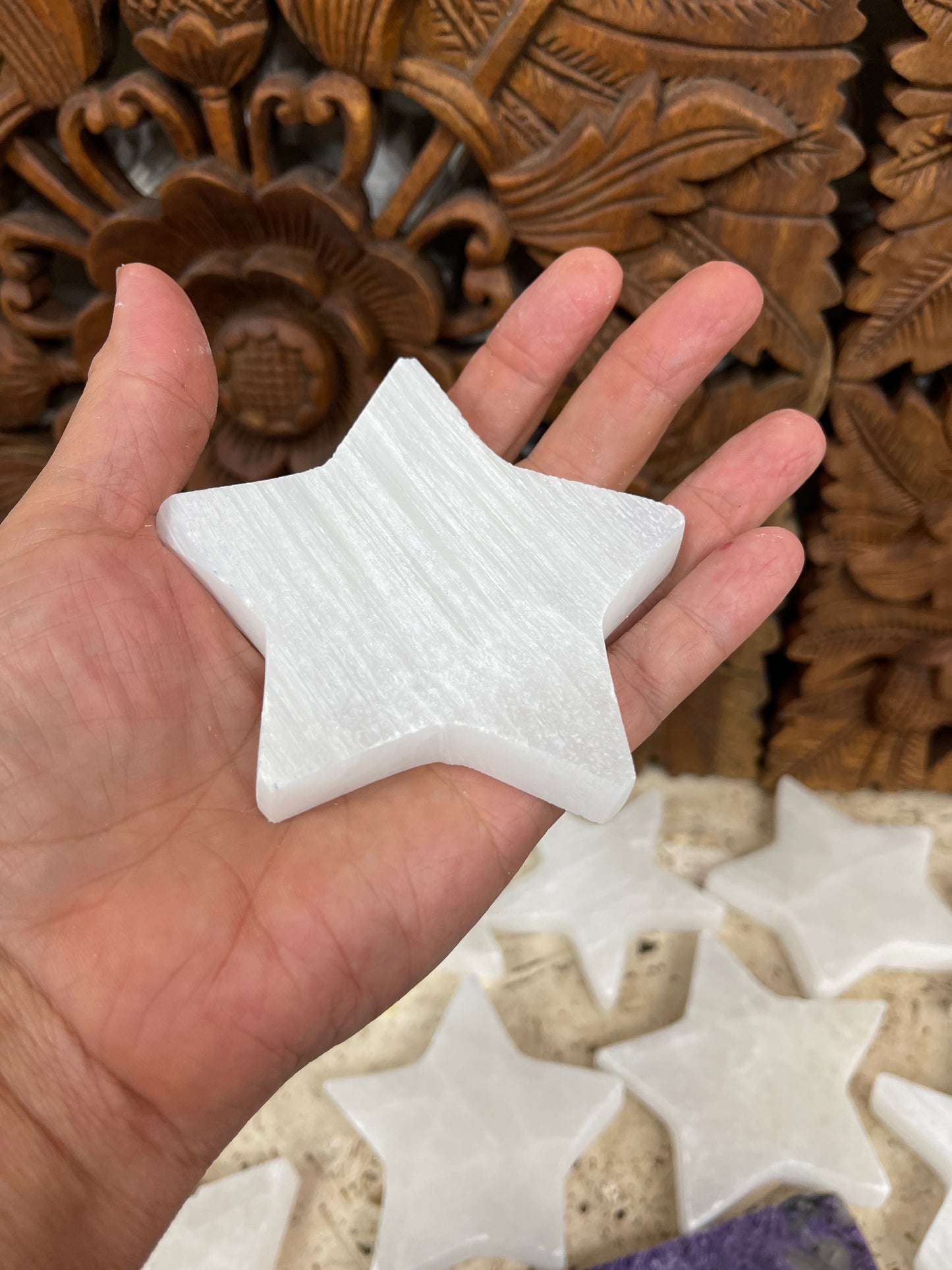 Selenite Star Crystal Charging Cleaning tiles