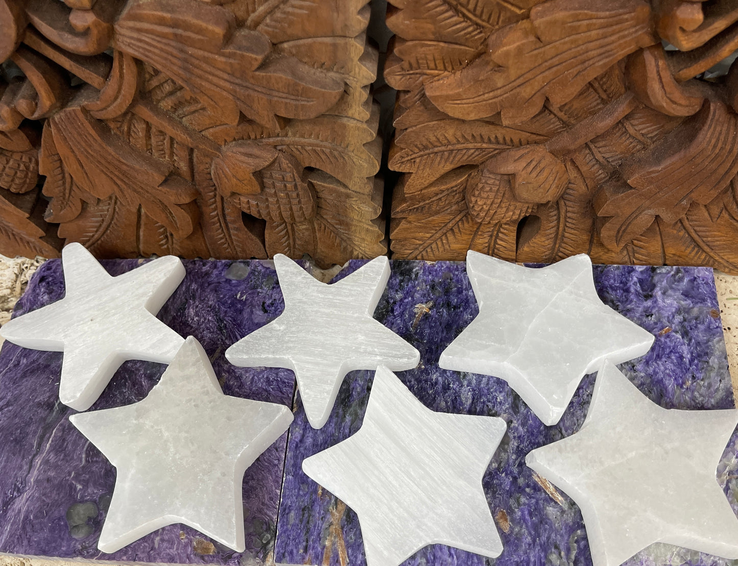 Selenite Star Crystal Charging Cleaning tiles