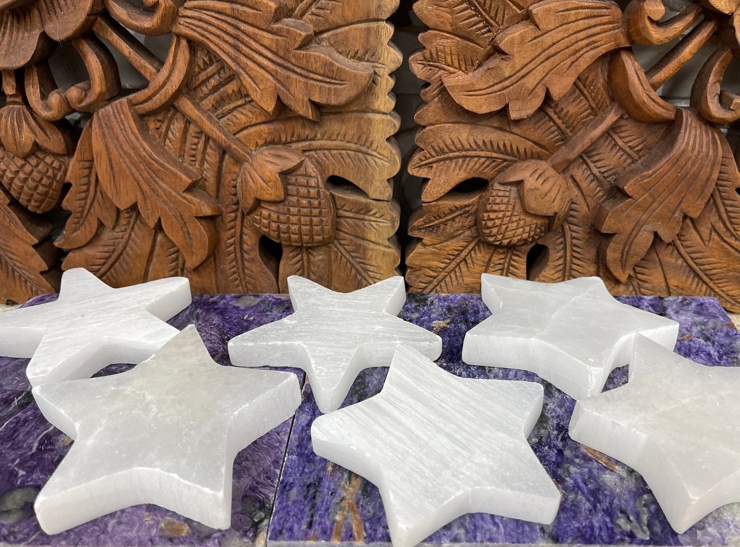 Selenite Star Crystal Charging Cleaning tiles