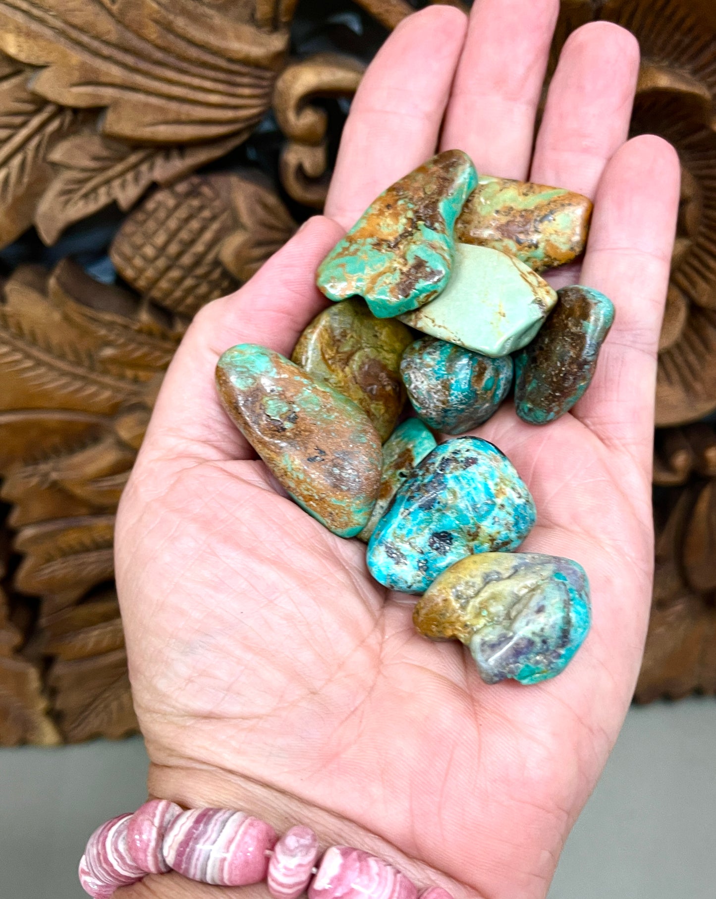 Natural Chinese Turquoise Tumbles