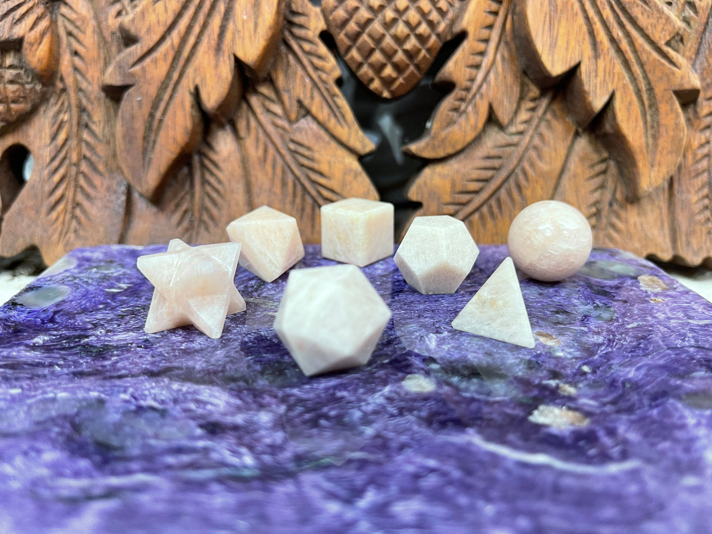 Moonstone 7 piece Sacred Geometry Sets