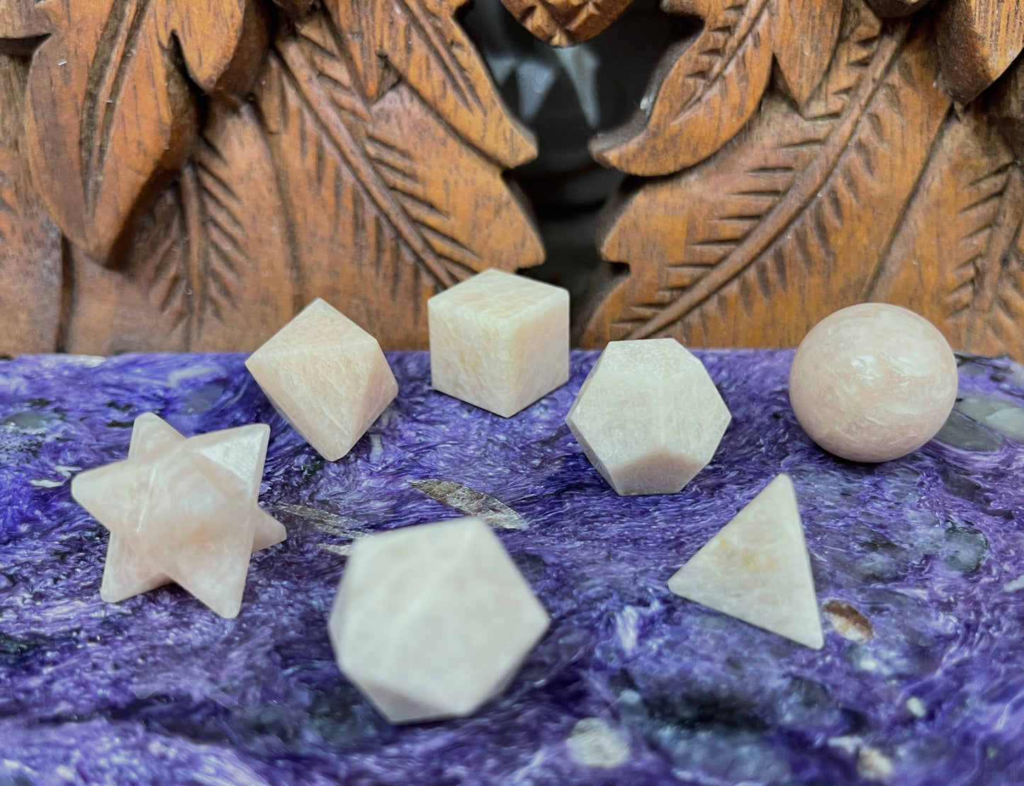 Moonstone 7 piece Sacred Geometry Sets