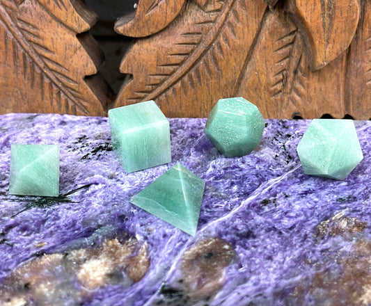Green Aventurine 5 piece Sacred Geometry Sets