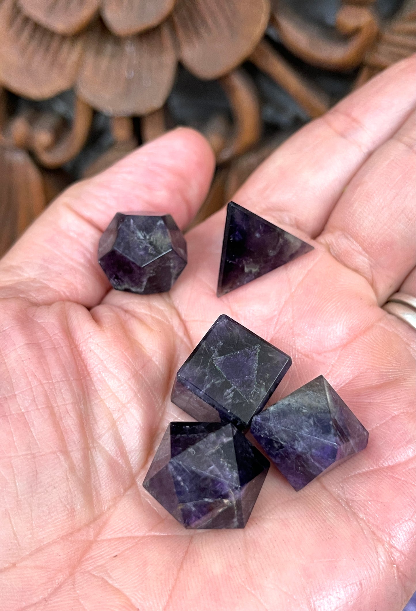 Amethyst 5 piece Sacred Geometry Sets