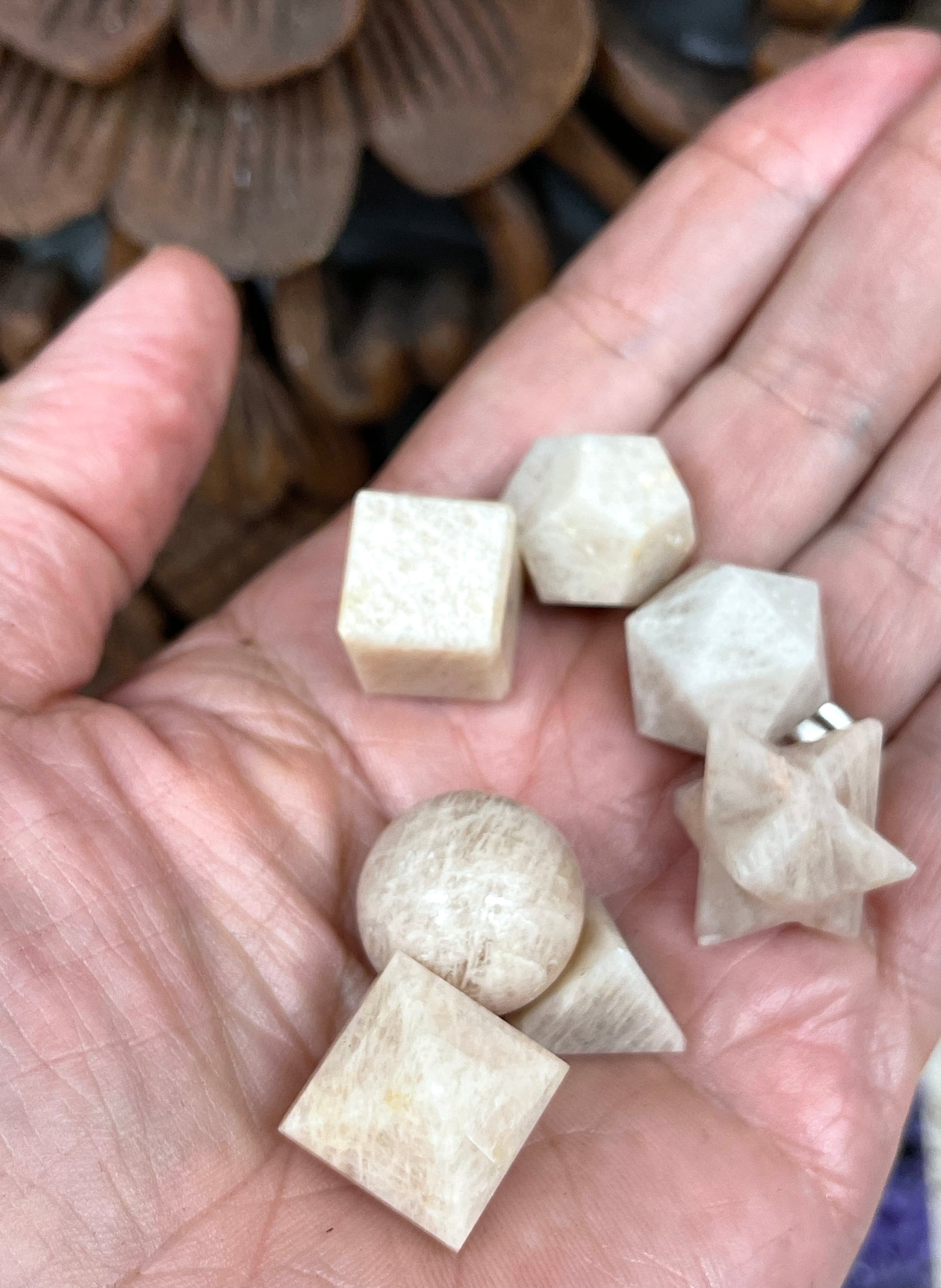 Moonstone 7 piece Sacred Geometry Sets