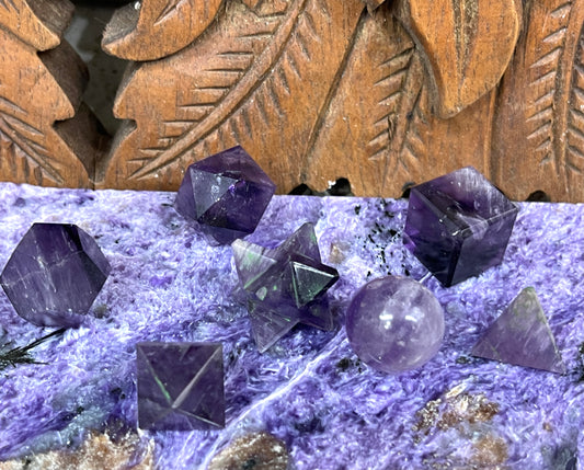Amethyst 7 piece Sacred Geometry Sets