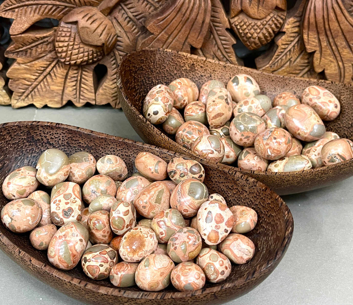 Leopardite Jasper Tumbles