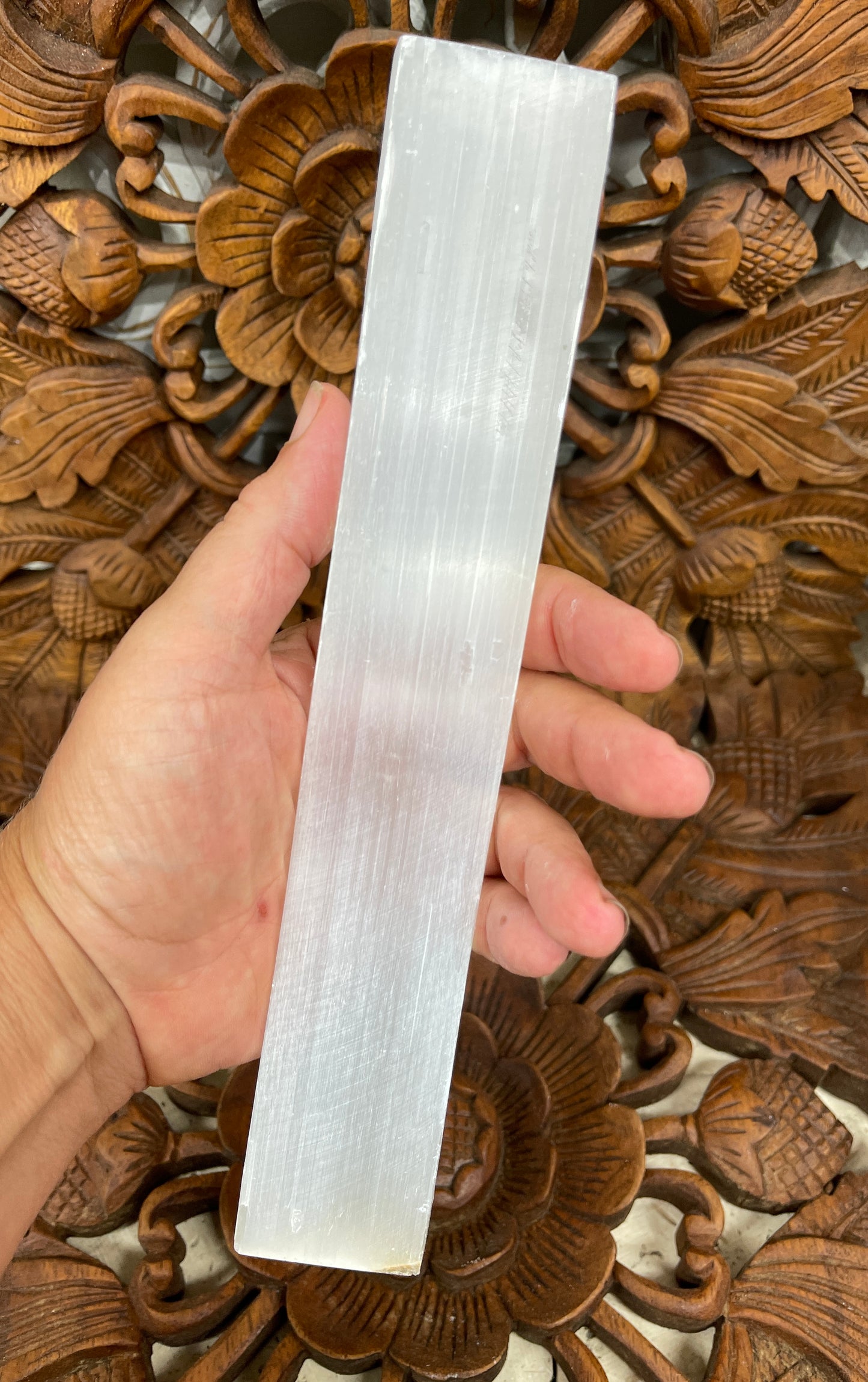 Selenite Crystal Charging Cleaning Tiles