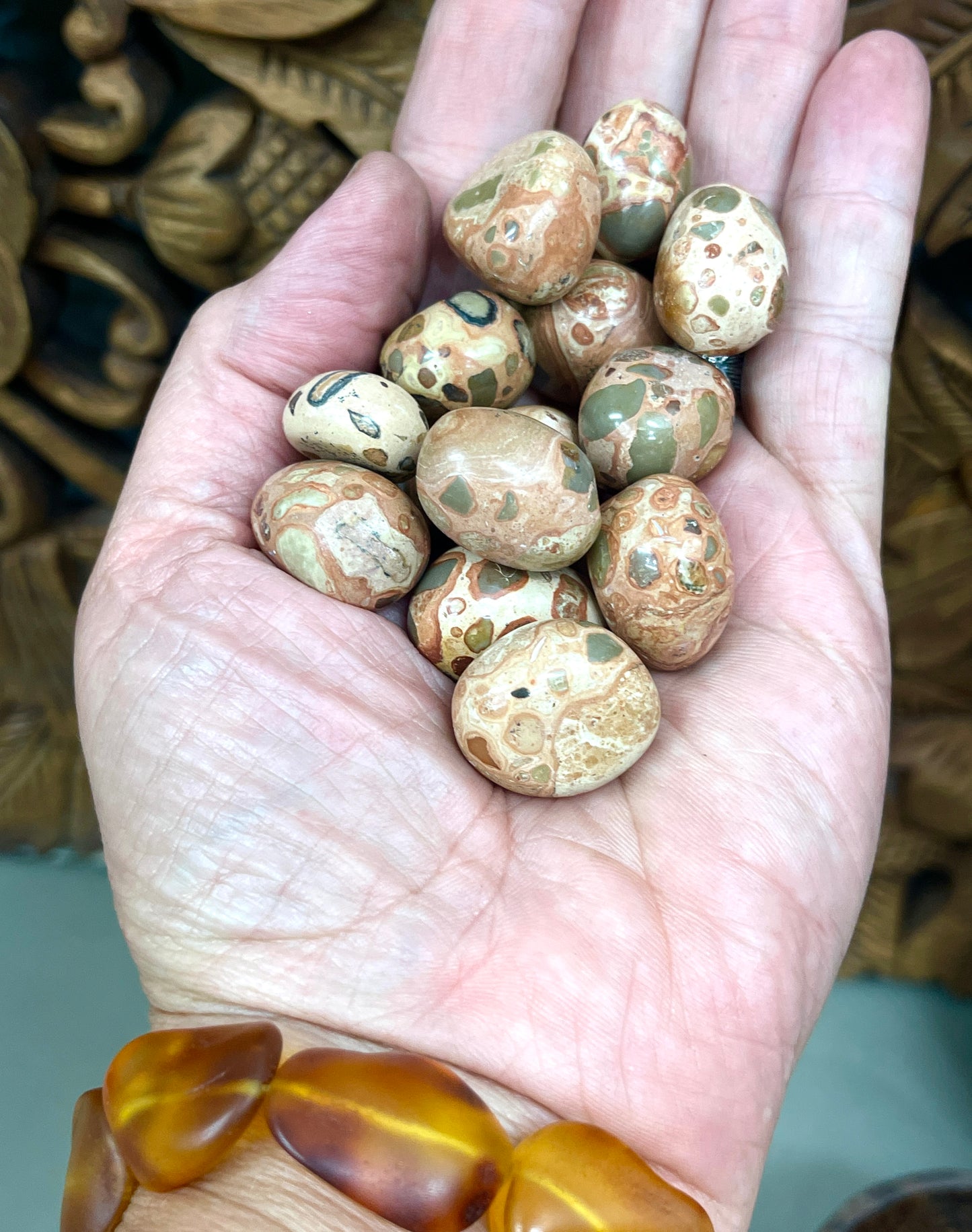 Leopardite Jasper Tumbles