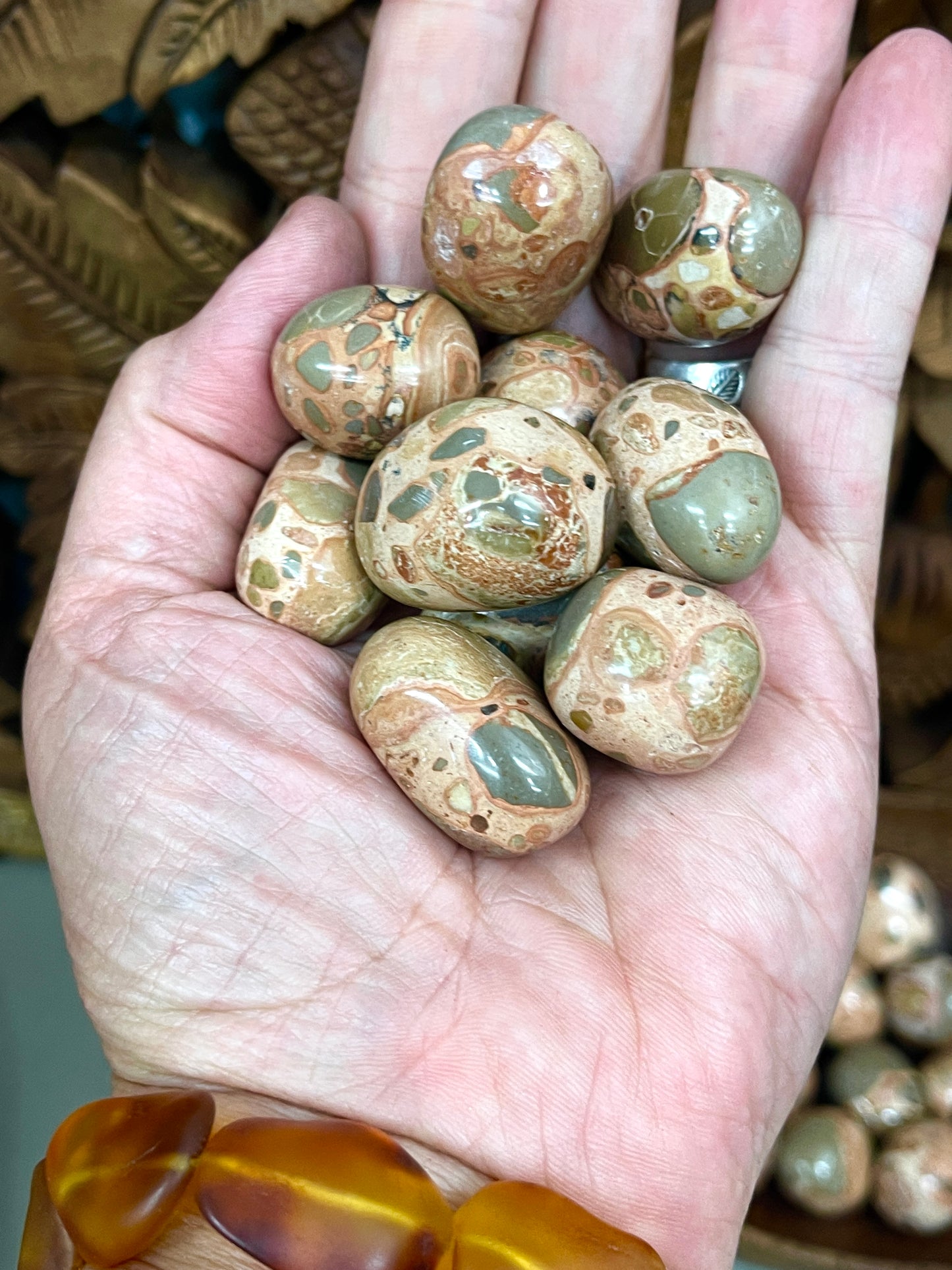 Leopardite Jasper Tumbles