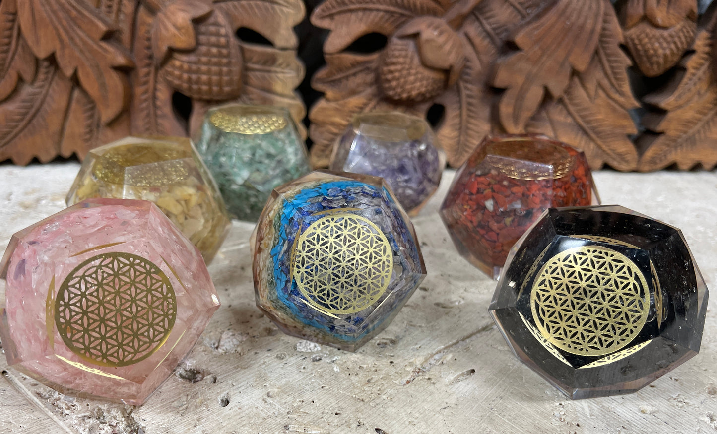 Orgonite Sacred Geometry Dodecahedrons