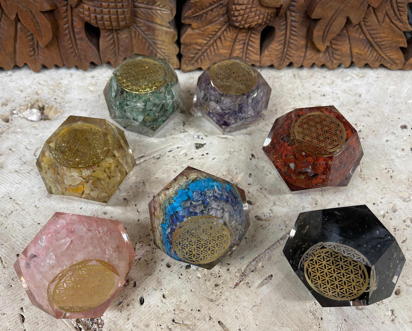 Orgonite Sacred Geometry Dodecahedrons