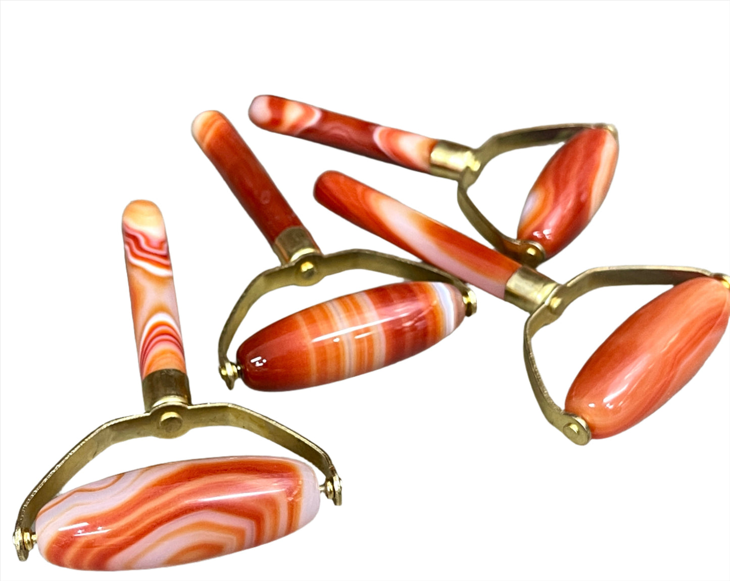 Carnelian Face Massage Rollers