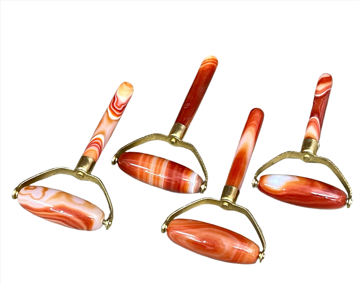 Carnelian Face Massage Rollers