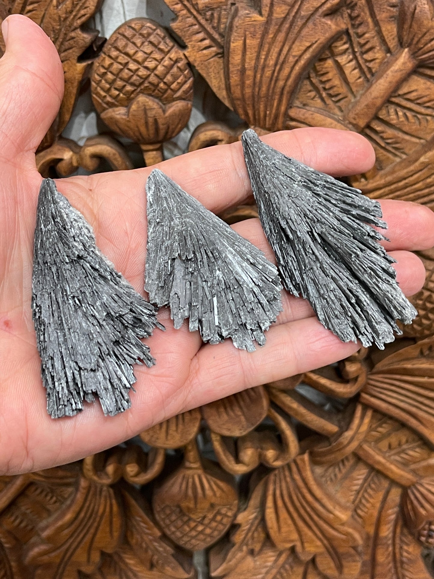 Raw Black Kyanite Blades