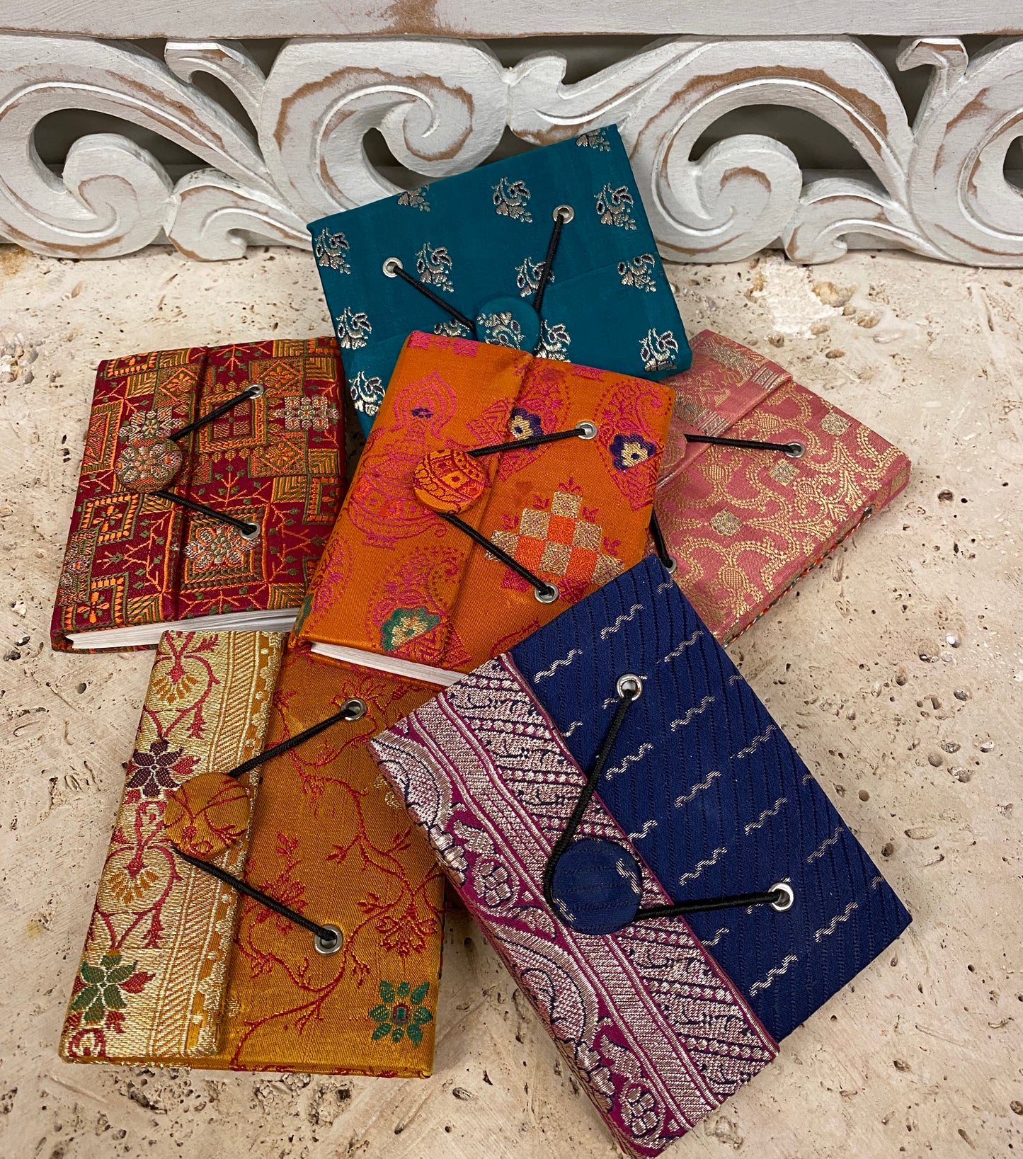 Rajastani Sari Journals 3.5" x 5" from India