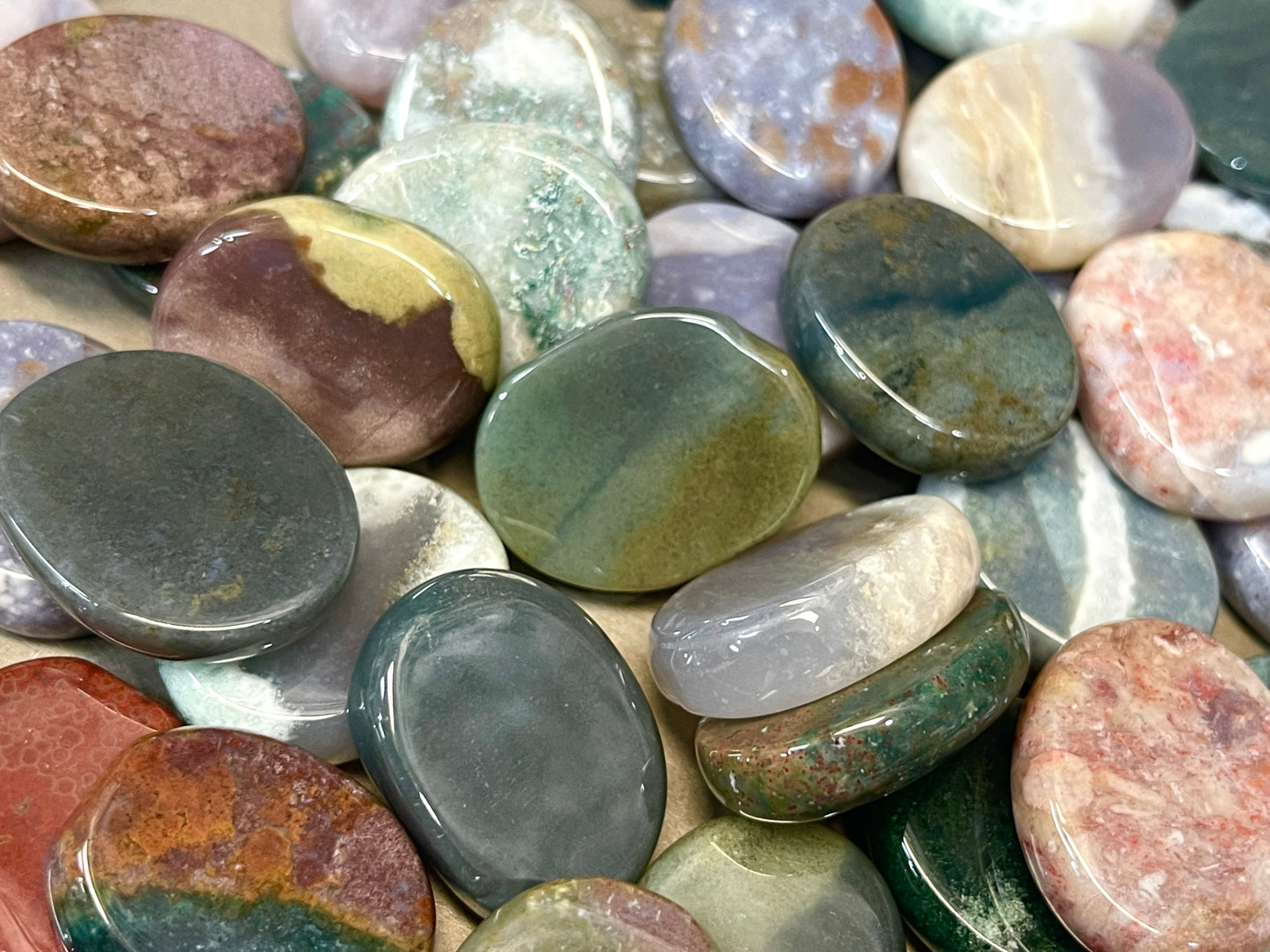 Ocean Jasper Mini Flat Stones