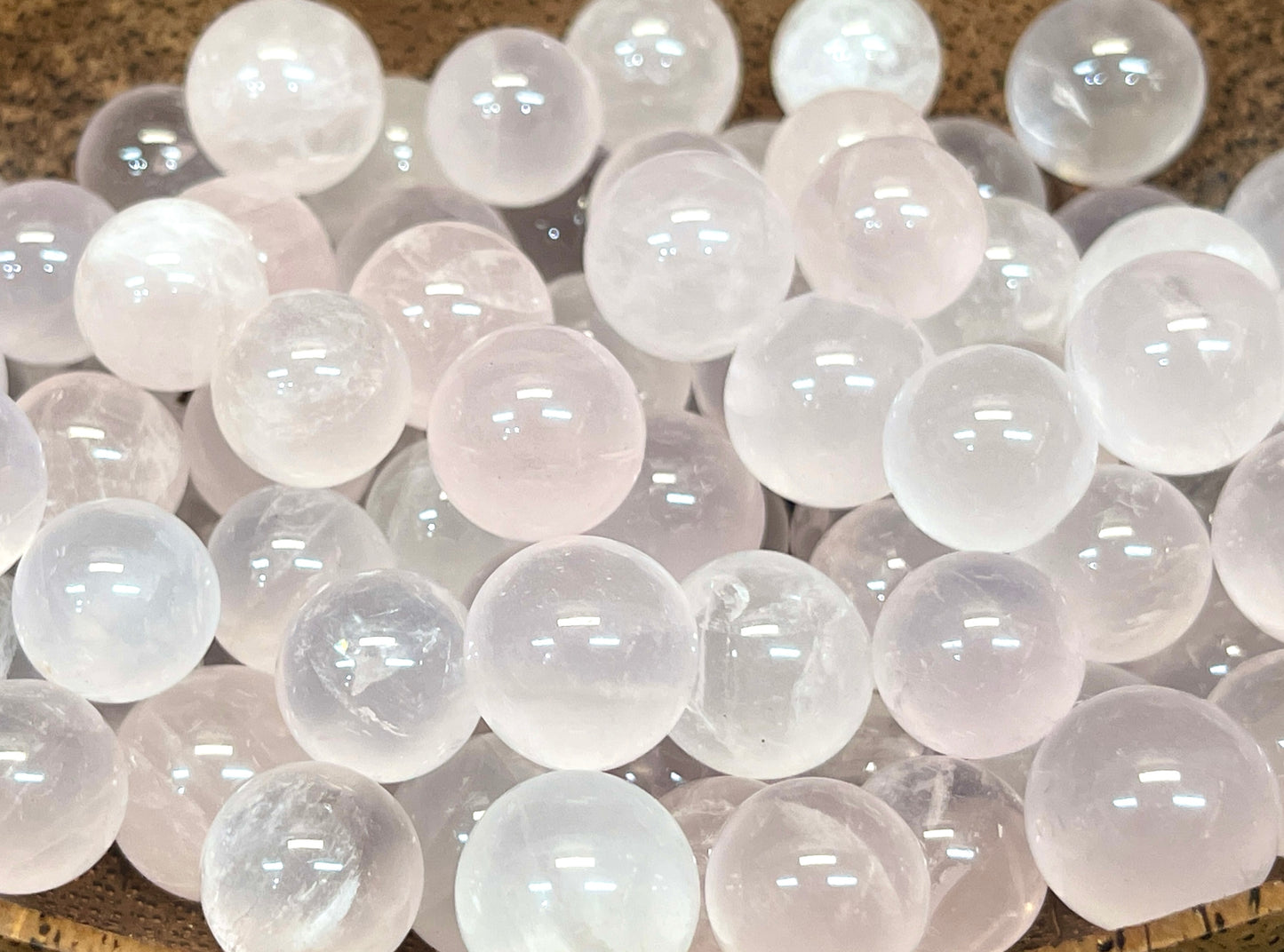 Mini Rose Quartz Spheres