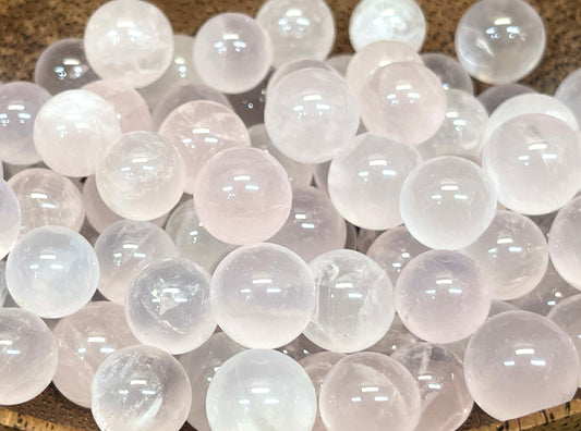 Mini Rose Quartz Spheres