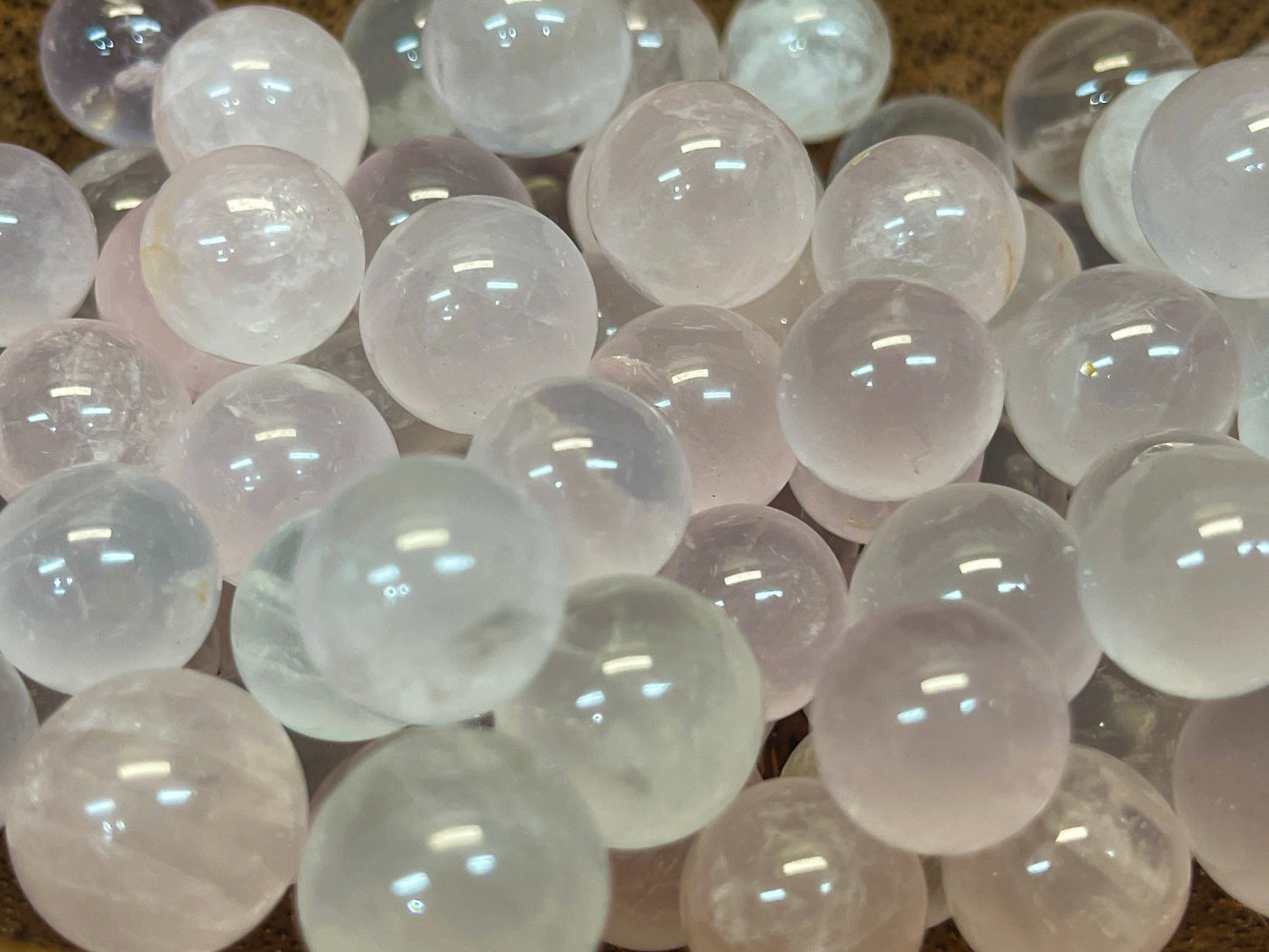 Mini Rose Quartz Spheres