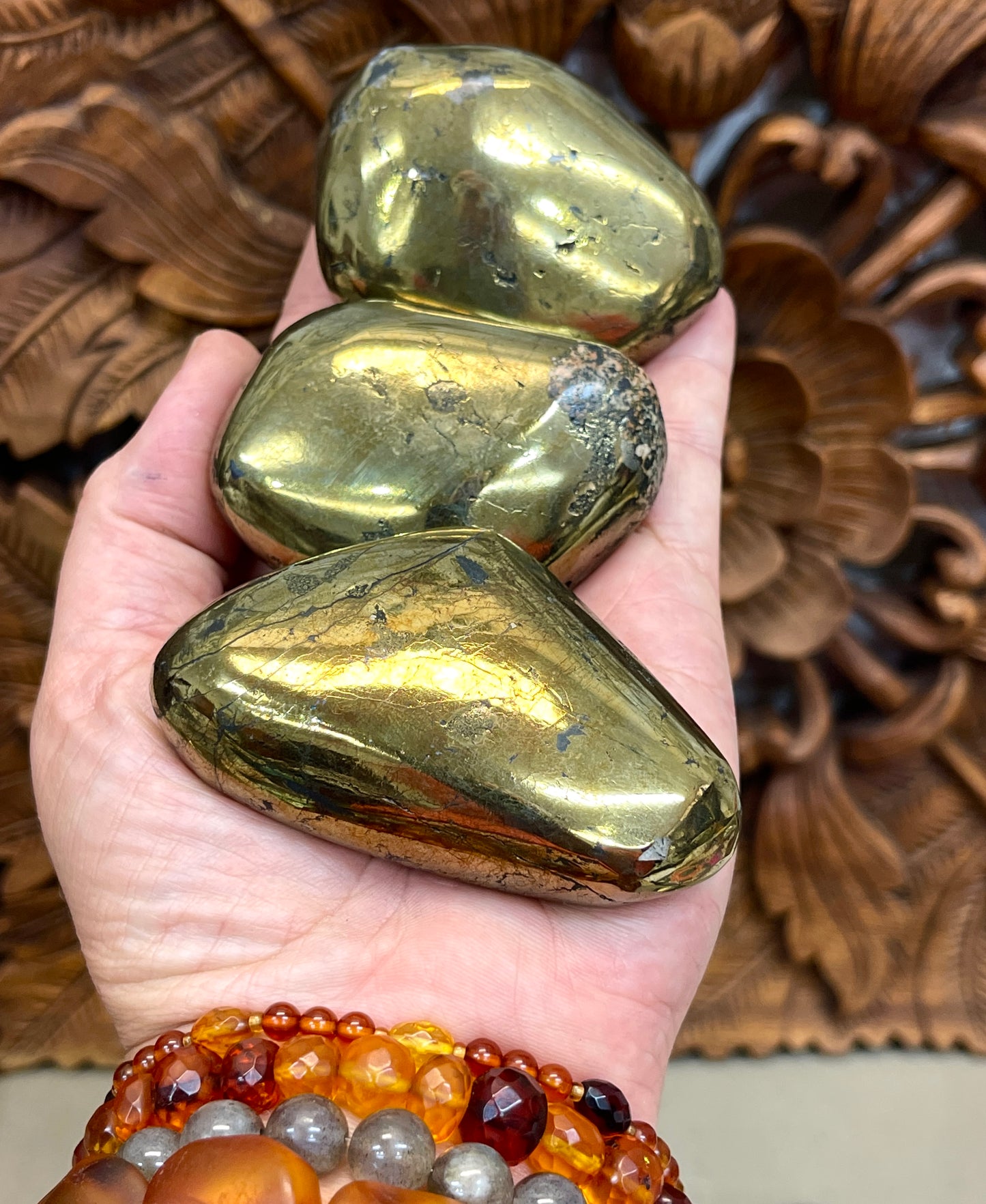 Large Chalcopyrite Tumbles