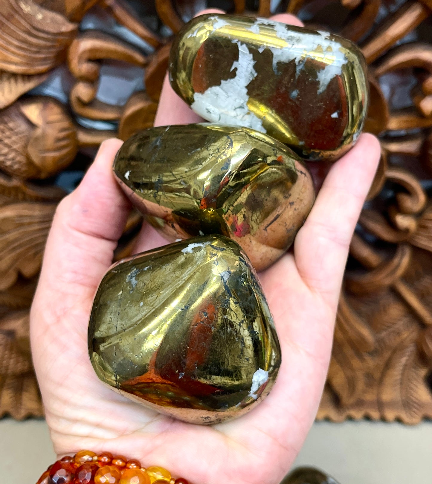 Large Chalcopyrite Tumbles