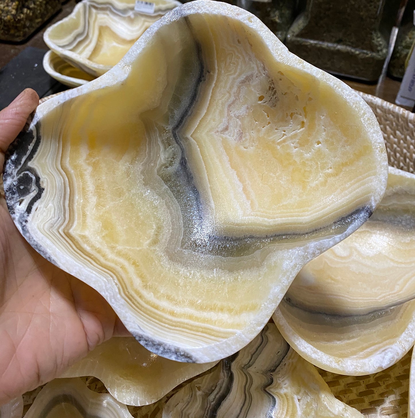 Zebra Onyx Freeform Bowls- Available in 4 sizes