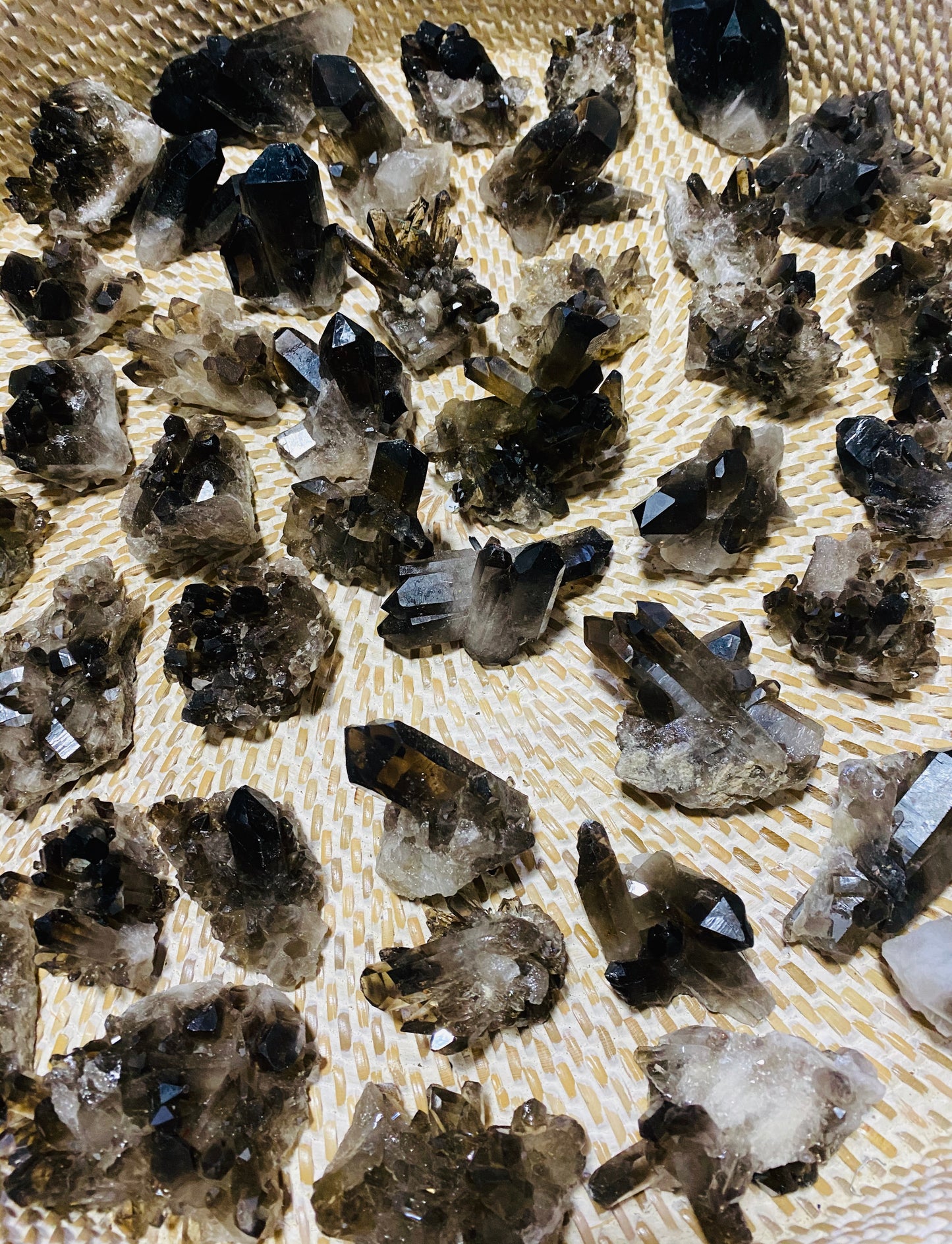 Smoky Quartz Clusters