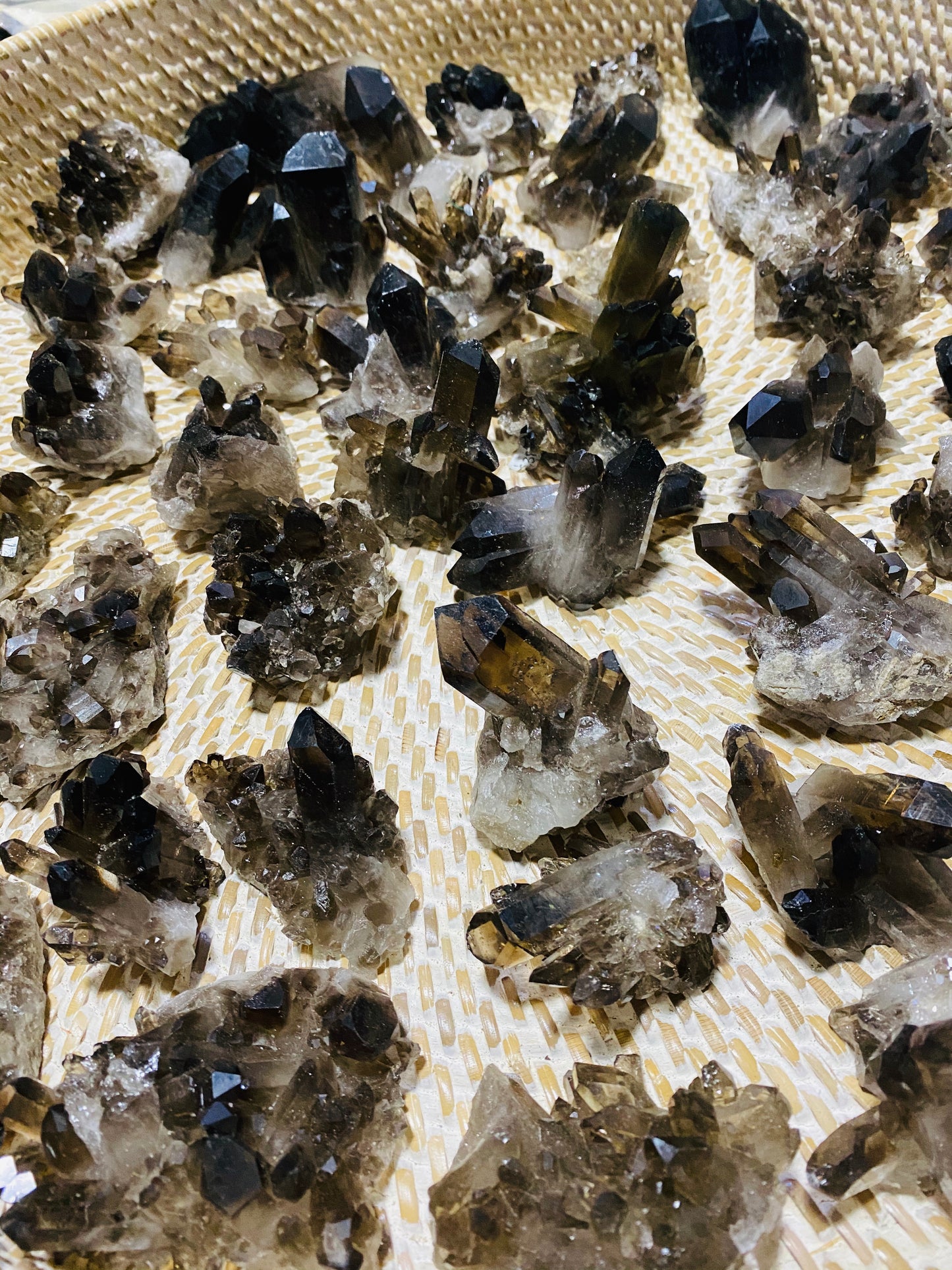Smoky Quartz Clusters