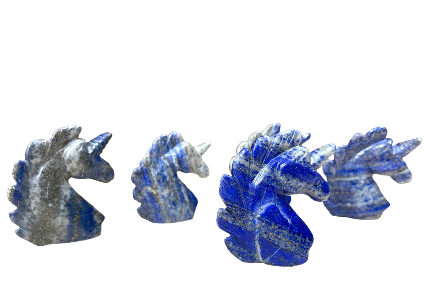 Hand carved gemstone Unicorns | Amethyst or Lapis