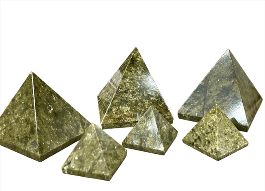 Vesuvianite Pyramids - Green Garnet