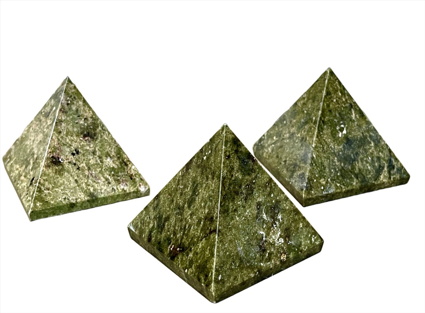 Vesuvianite Pyramids - Green Garnet