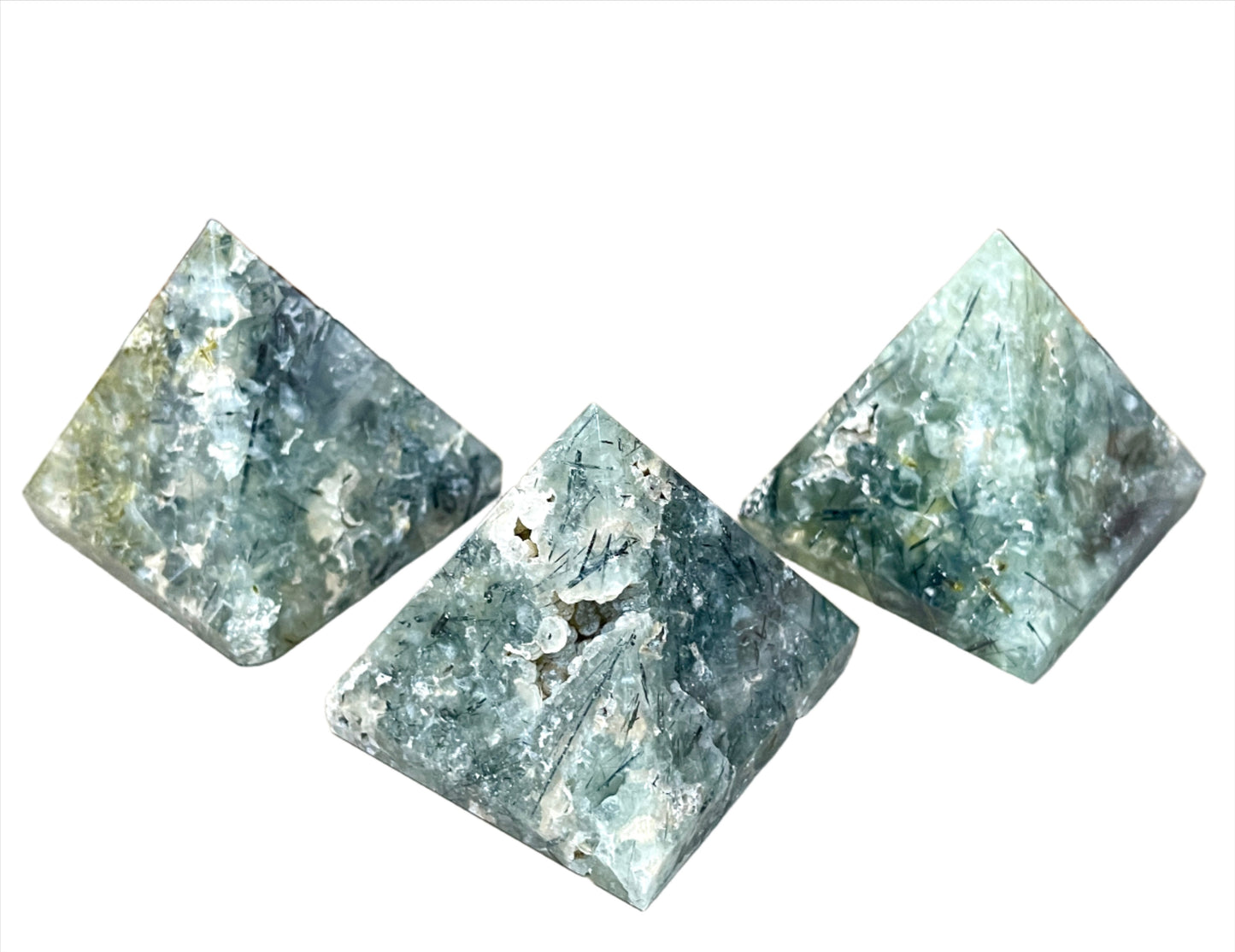 Prehnite & Epidote Pyramids