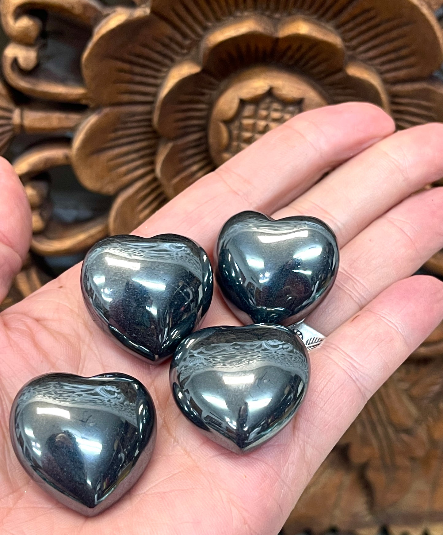 Hematite Hearts