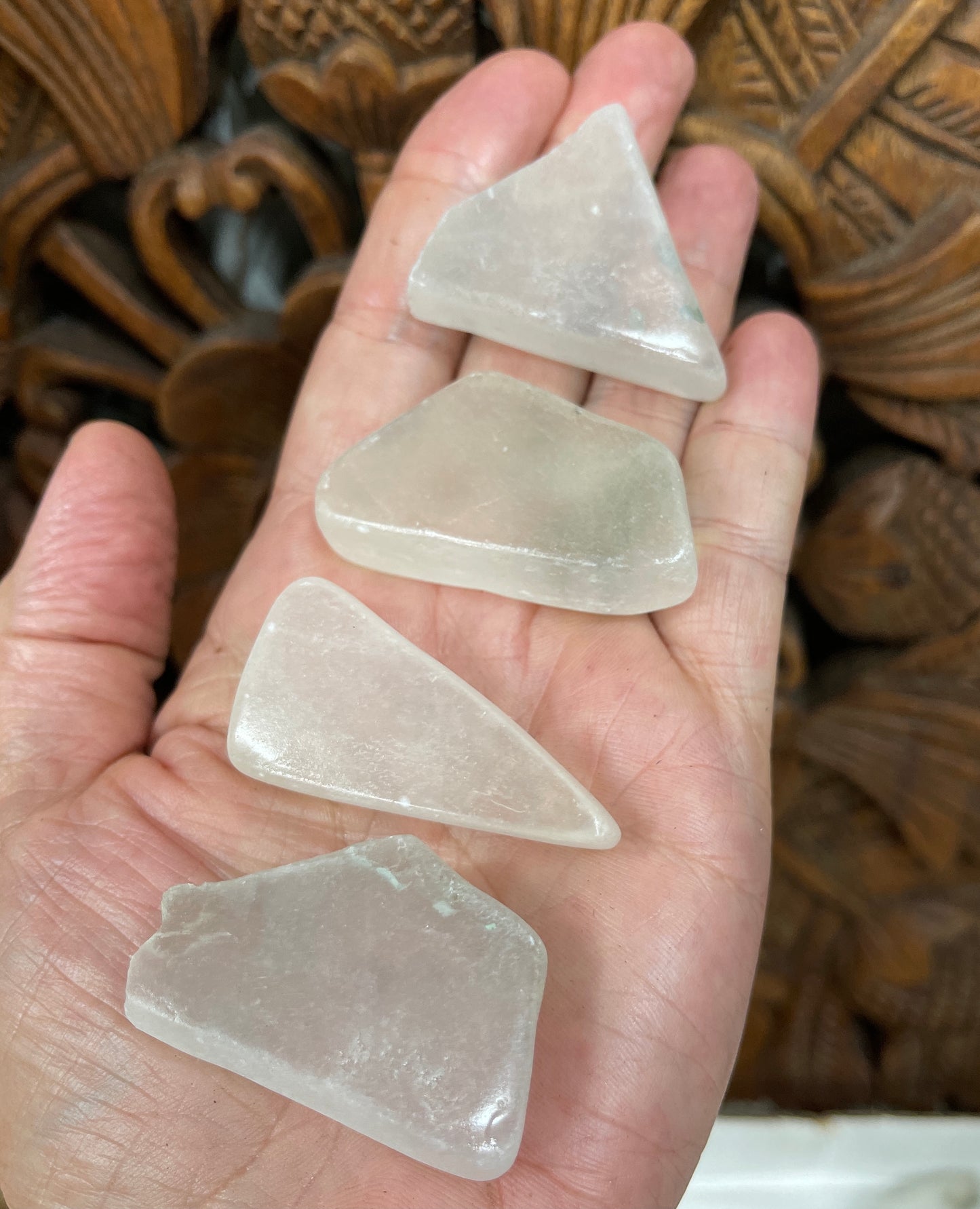 Polished Ulexite TV Stone