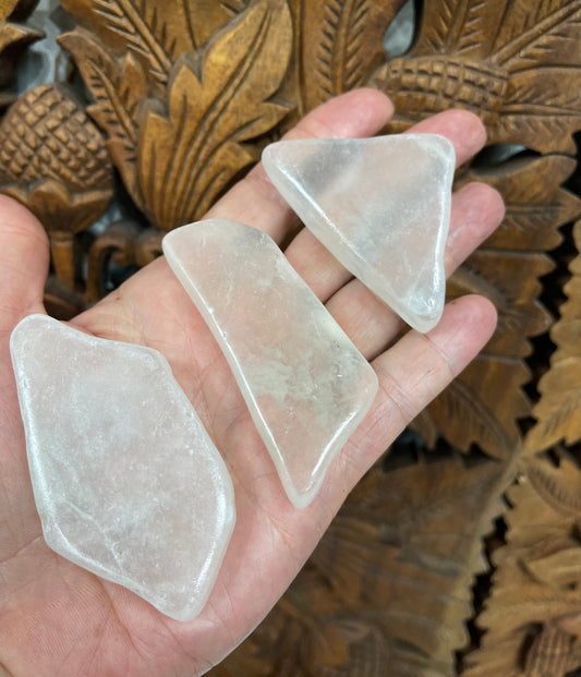 Polished Ulexite TV Stone