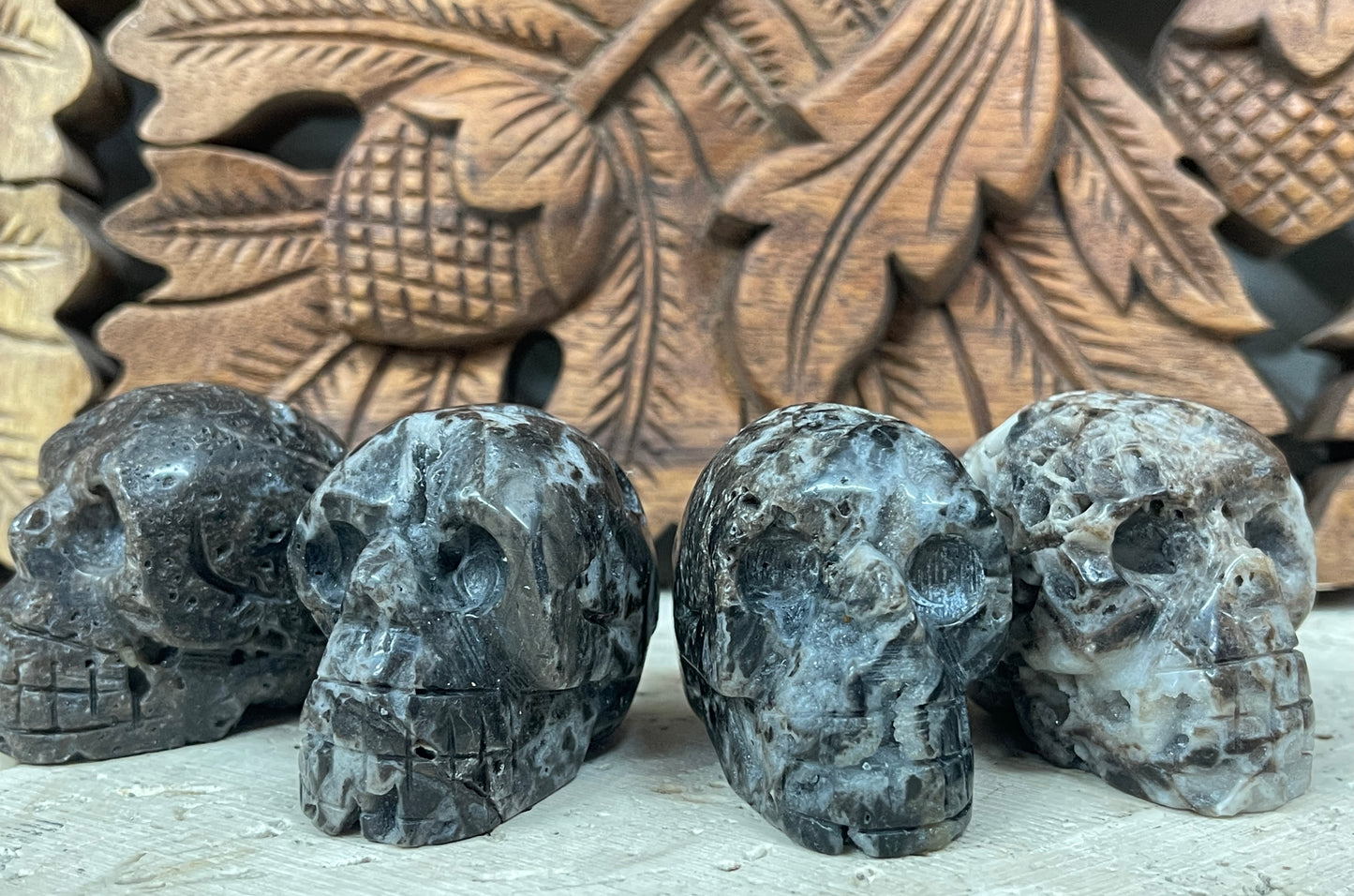 Hand Carved Crystal Skulls 2" - Available in 13 Stones
